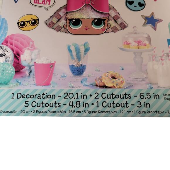 LOL Surprise Wall Decorating Kit Party Cutouts Set of 9 Pieces Birthday - Picture 7 of 11